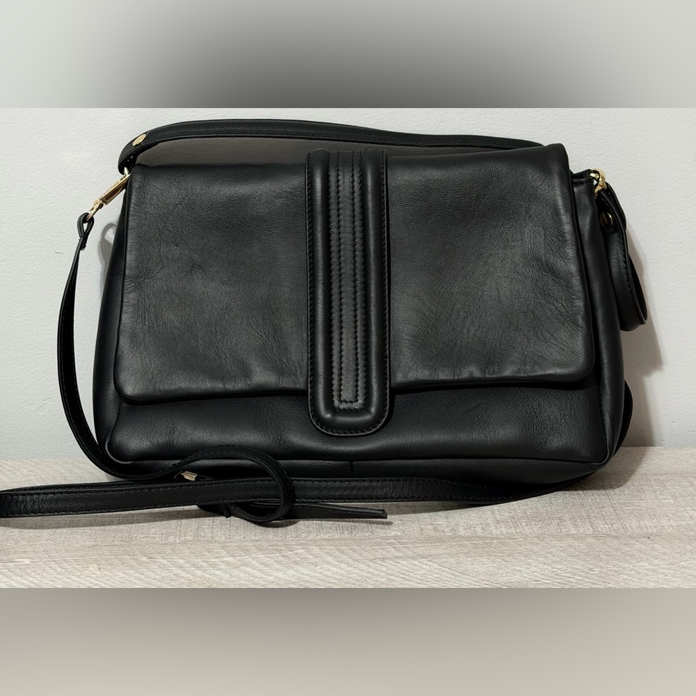 Vintage leather shoulder/crossbody bag by Centaurea. Made in Italy, Like New - Picture 2 of 11